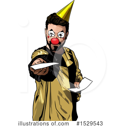 Royalty-Free (RF) Clown Clipart Illustration by dero - Stock Sample #1529543