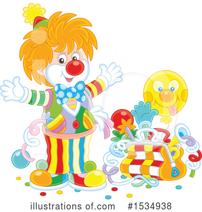 Royalty-Free (RF) Clown Clipart Illustration by Alex Bannykh - Stock Sample #1534938