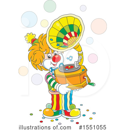 Royalty-Free (RF) Clown Clipart Illustration by Alex Bannykh - Stock Sample #1551055