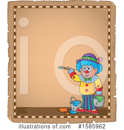 Royalty-Free (RF) Clown Clipart Illustration by visekart - Stock Sample #1585962
