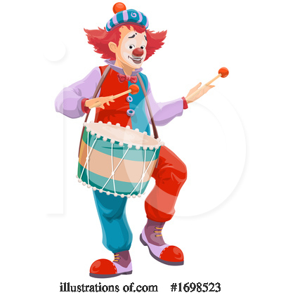 Royalty-Free (RF) Clown Clipart Illustration by Vector Tradition SM - Stock Sample #1698523