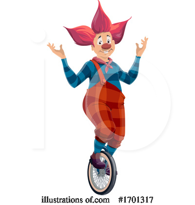 Royalty-Free (RF) Clown Clipart Illustration by Vector Tradition SM - Stock Sample #1701317