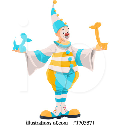 Royalty-Free (RF) Clown Clipart Illustration by Vector Tradition SM - Stock Sample #1705371