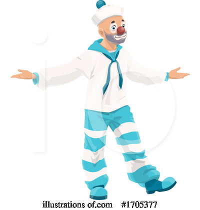 Royalty-Free (RF) Clown Clipart Illustration by Vector Tradition SM - Stock Sample #1705377