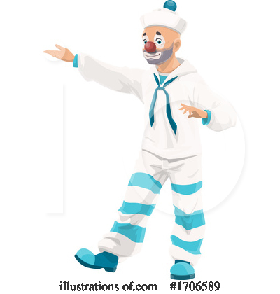 Royalty-Free (RF) Clown Clipart Illustration by Vector Tradition SM - Stock Sample #1706589