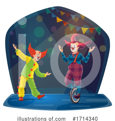 Royalty-Free (RF) Clown Clipart Illustration by Vector Tradition SM - Stock Sample #1714340