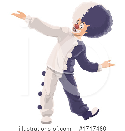 Royalty-Free (RF) Clown Clipart Illustration by Vector Tradition SM - Stock Sample #1717480