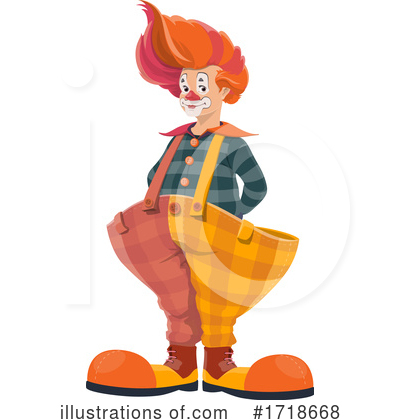 Royalty-Free (RF) Clown Clipart Illustration by Vector Tradition SM - Stock Sample #1718668