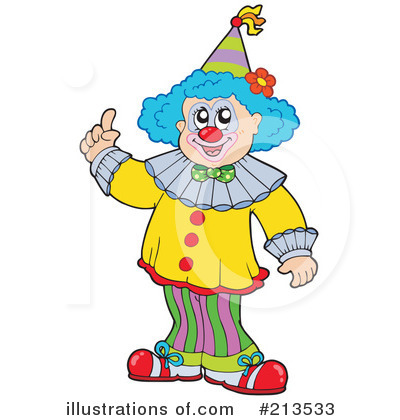 Royalty-Free (RF) Clown Clipart Illustration by visekart - Stock Sample #213533