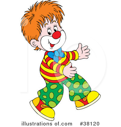 Royalty-Free (RF) Clown Clipart Illustration by Alex Bannykh - Stock Sample #38120