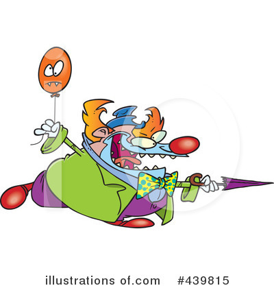 Royalty-Free (RF) Clown Clipart Illustration by toonaday - Stock Sample #439815