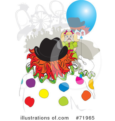 Royalty-Free (RF) Clown Clipart Illustration by inkgraphics - Stock Sample #71965