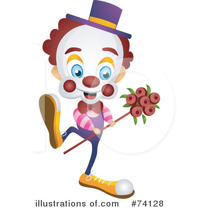 Royalty-Free (RF) Clown Clipart Illustration by BNP Design Studio - Stock Sample #74128