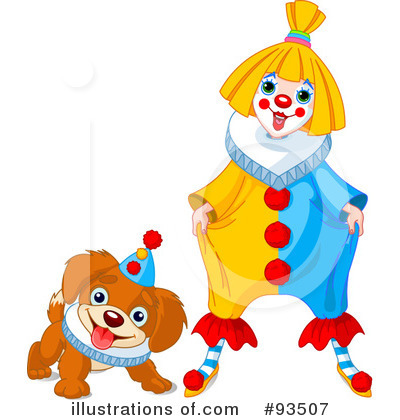 Royalty-Free (RF) Clown Clipart Illustration by Pushkin - Stock Sample #93507