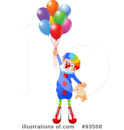 Royalty-Free (RF) Clown Clipart Illustration by Pushkin - Stock Sample #93508