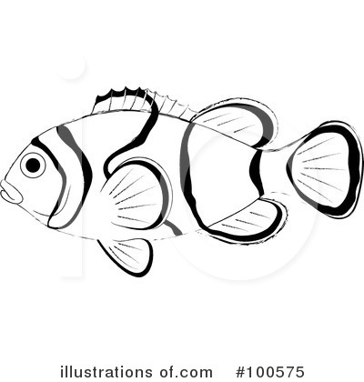 Royalty-Free (RF) Clown Fish Clipart Illustration by Pams Clipart - Stock Sample #100575