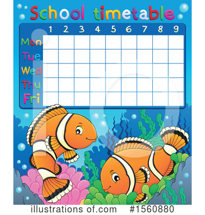 Royalty-Free (RF) Clownfish Clipart Illustration by visekart - Stock Sample #1560880