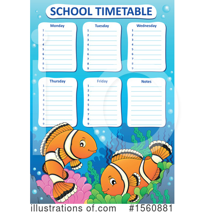 Royalty-Free (RF) Clownfish Clipart Illustration by visekart - Stock Sample #1560881