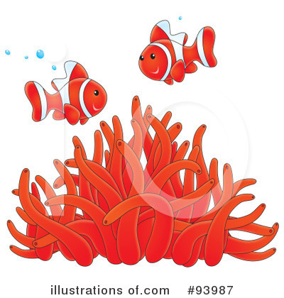 Royalty-Free (RF) Clownfish Clipart Illustration by Alex Bannykh - Stock Sample #93987