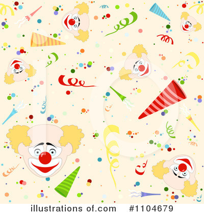 Royalty-Free (RF) Clowns Clipart Illustration by dero - Stock Sample #1104679