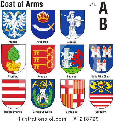 Royalty-Free (RF) Coat Of Arms Clipart Illustration by dero - Stock Sample #1218729