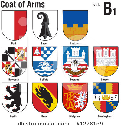 Royalty-Free (RF) Coat Of Arms Clipart Illustration by dero - Stock Sample #1228159