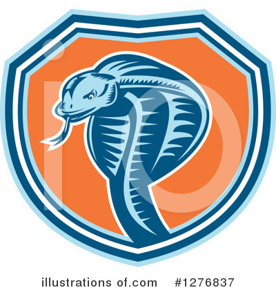 Royalty-Free (RF) Cobra Clipart Illustration by patrimonio - Stock Sample #1276837