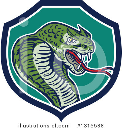 Royalty-Free (RF) Cobra Clipart Illustration by patrimonio - Stock Sample #1315588