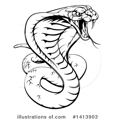 Cobra Snake Clipart #1413903 by AtStockIllustration
