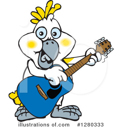 Royalty-Free (RF) Cockatoo Clipart Illustration by Dennis Holmes Designs - Stock Sample #1280333