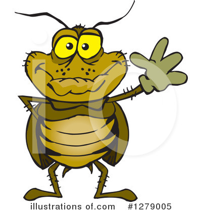 Cockroach Clipart #1279005 by Dennis Holmes Designs