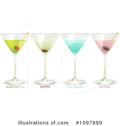 Royalty-Free (RF) Cocktail Clipart Illustration by elaineitalia - Stock Sample #1097899