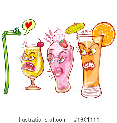 Royalty-Free (RF) Cocktail Clipart Illustration by Zooco - Stock Sample #1601111