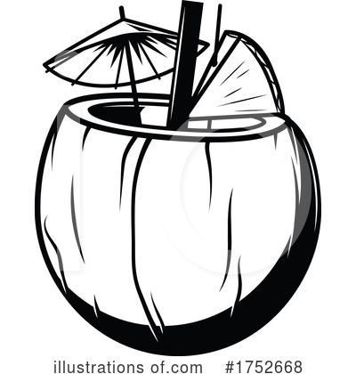 Coconut Clipart #1752668 by Vector Tradition SM