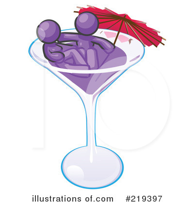 Royalty-Free (RF) Cocktail Clipart Illustration by Leo Blanchette - Stock Sample #219397