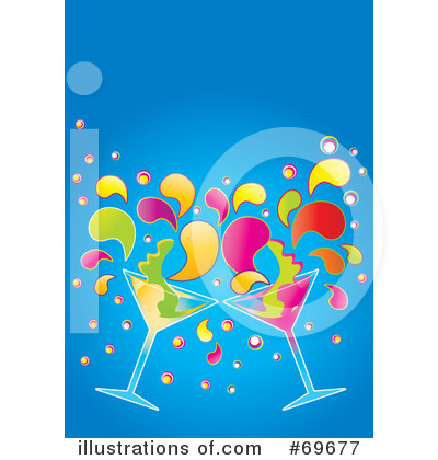 Royalty-Free (RF) Cocktail Clipart Illustration by MilsiArt - Stock Sample #69677