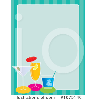 Royalty-Free (RF) Cocktails Clipart Illustration by Maria Bell - Stock Sample #1075146