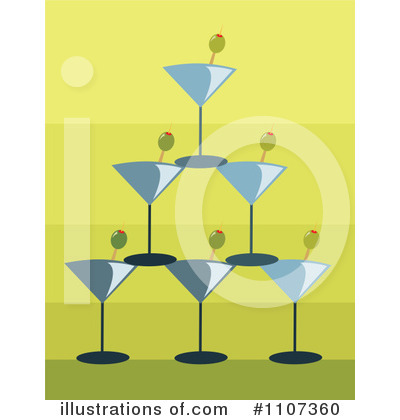 Martini Clipart #1107360 by Amanda Kate