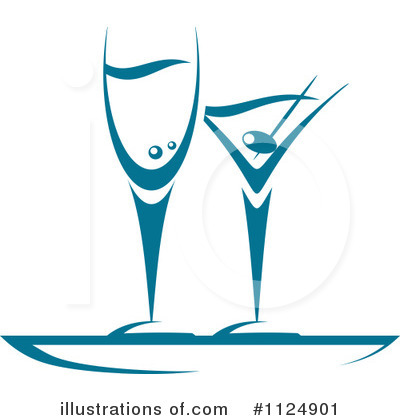 Alcoholic Beverage Clipart #1124901 by Vector Tradition SM