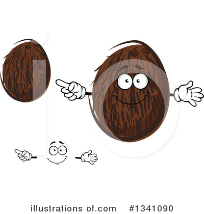 Royalty-Free (RF) Coconut Clipart Illustration by Vector Tradition SM - Stock Sample #1341090