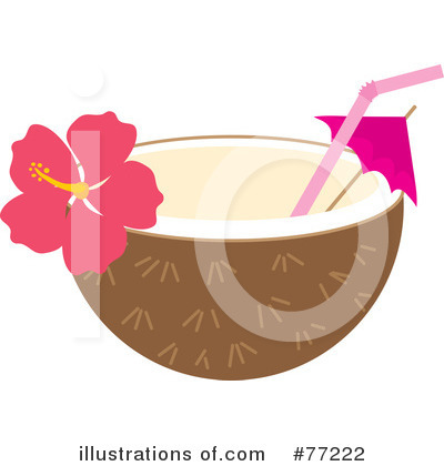 Royalty-Free (RF) Coconut Clipart Illustration by Rosie Piter - Stock Sample #77222