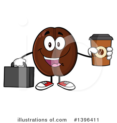 Coffee Bean Clipart #1396411 by Hit Toon