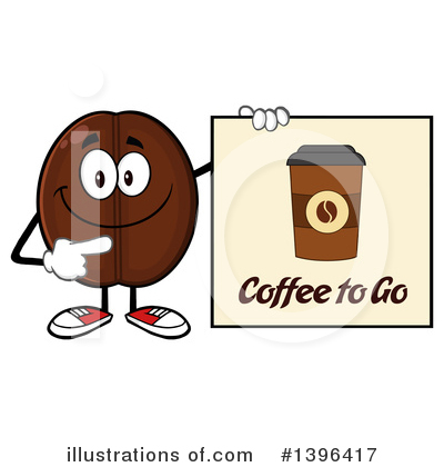 Coffee Bean Clipart #1396417 by Hit Toon
