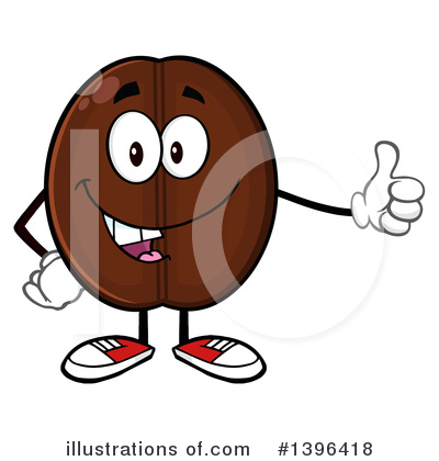 Coffee Bean Clipart #1396418 by Hit Toon