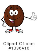 Coffee Bean Character Clipart #1396418 by Hit Toon