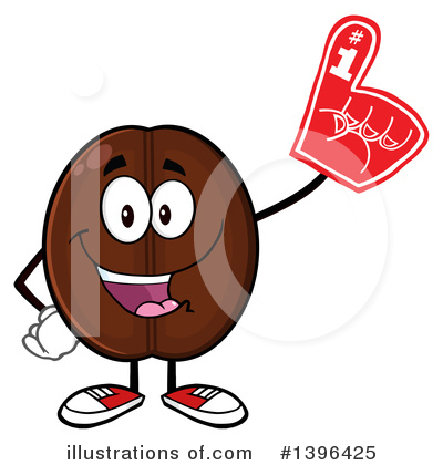 Coffee Bean Clipart #1396425 by Hit Toon