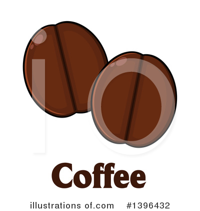 Royalty-Free (RF) Coffee Bean Clipart Illustration by Hit Toon - Stock Sample #1396432