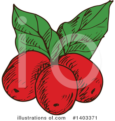 Royalty-Free (RF) Coffee Berries Clipart Illustration by Vector Tradition SM - Stock Sample #1403371