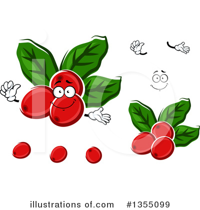 Royalty-Free (RF) Coffee Berry Clipart Illustration by Vector Tradition SM - Stock Sample #1355099