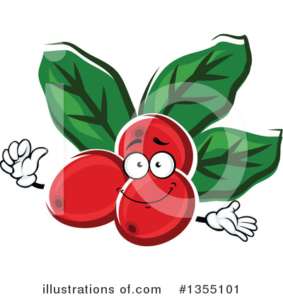 Coffee Berry Clipart #1355101 by Vector Tradition SM